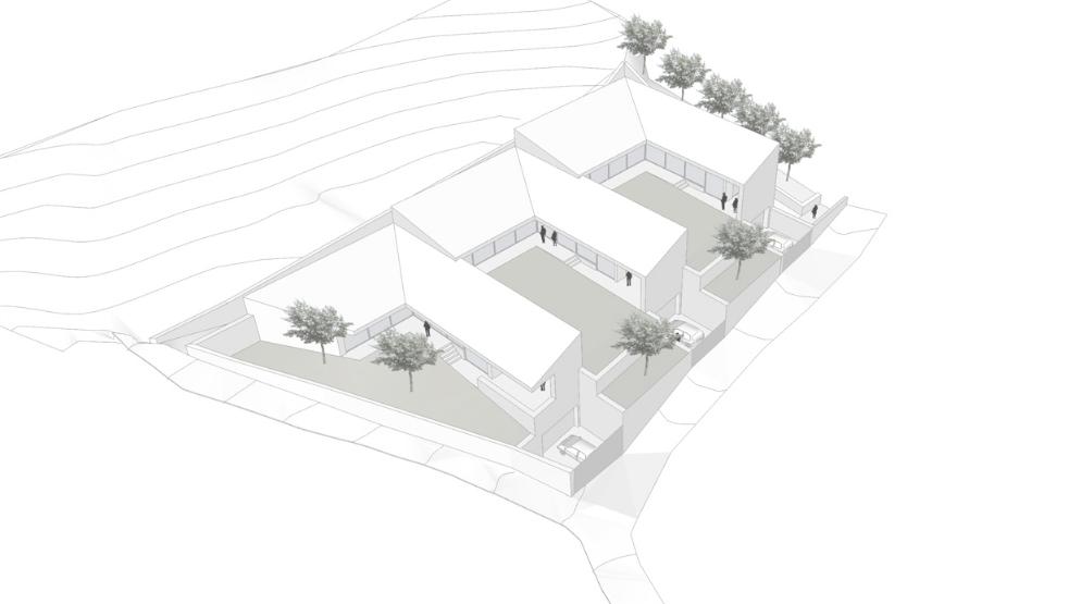 patio housing prada - 3d